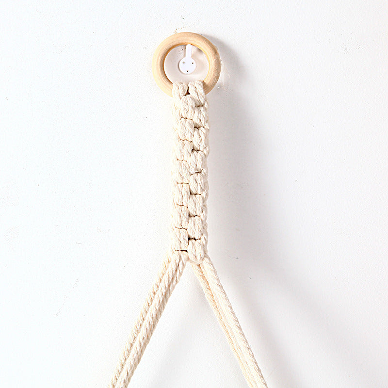 Macrame Triangle Floating Shelf | High & Bury