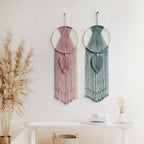 Macrame Wall Art Blue Yellow | High & Bury