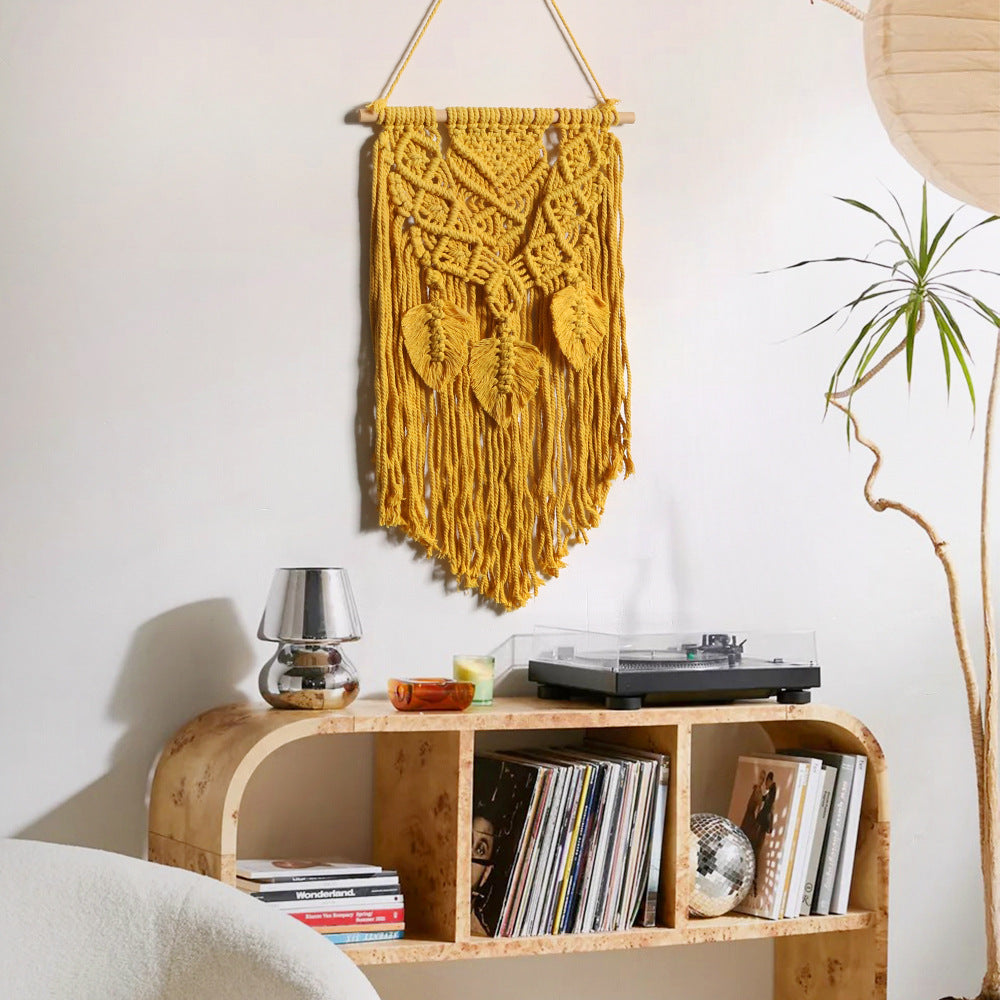 Macrame Wall Decor with Artistic Details | High & Bury