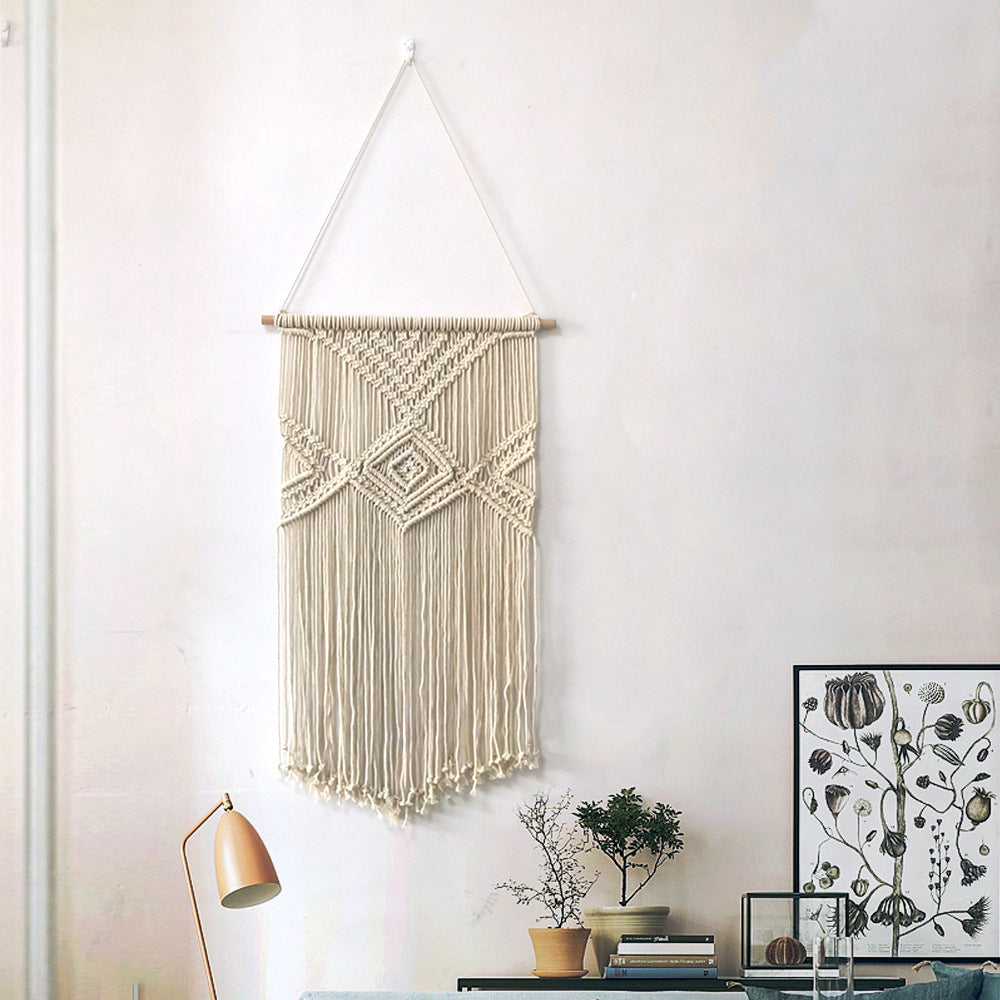 Macrame Wall Decor with Artistic Details | High & Bury