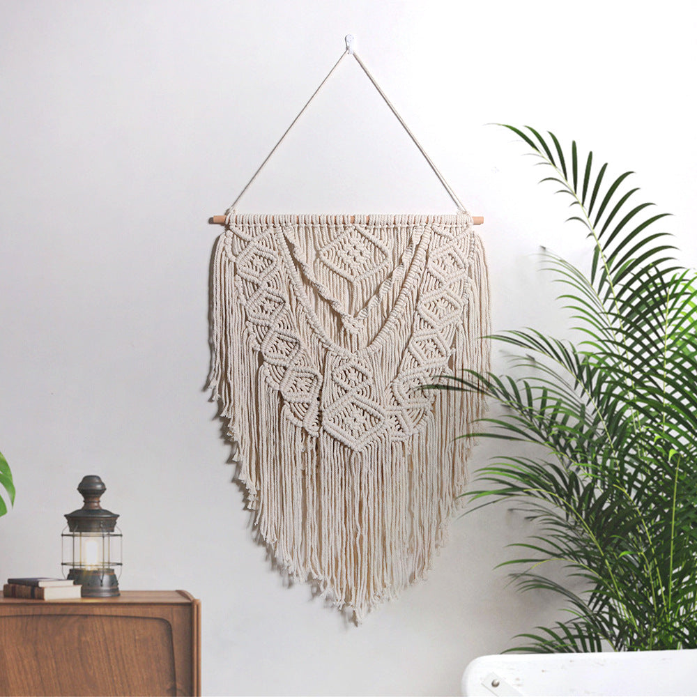 Macrame Wall Decor with Artistic Details | High & Bury