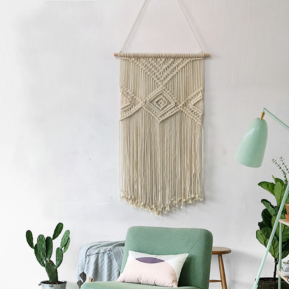 Macrame Wall Decor with Artistic Details | High & Bury