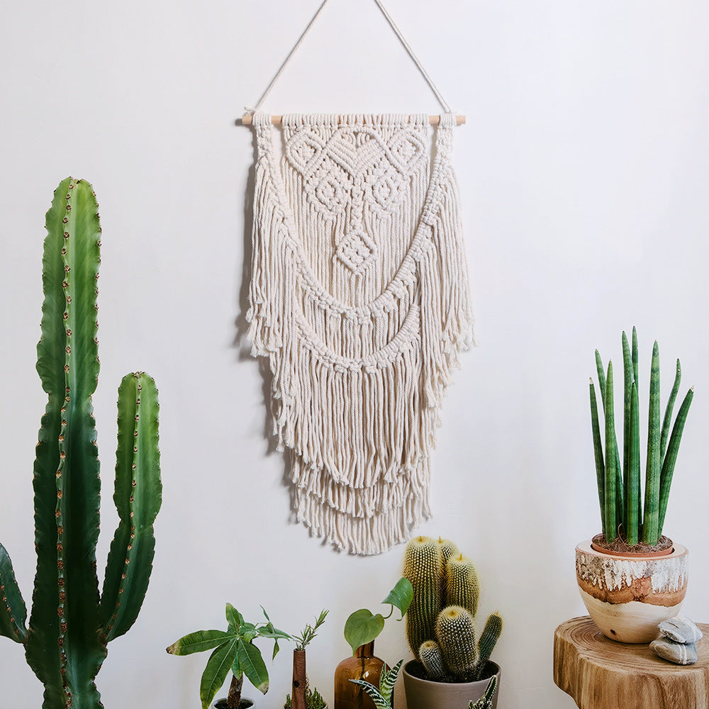 Macrame Wall Decor with Artistic Details | High & Bury