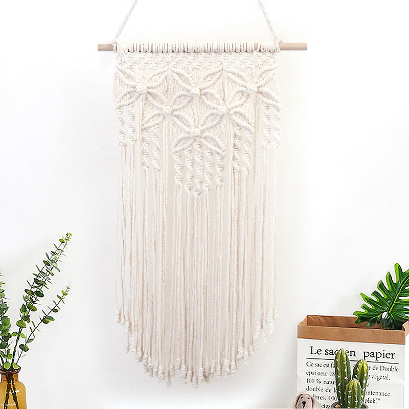 Macrame Wall Decor with Artistic Embellishments | High & Bury