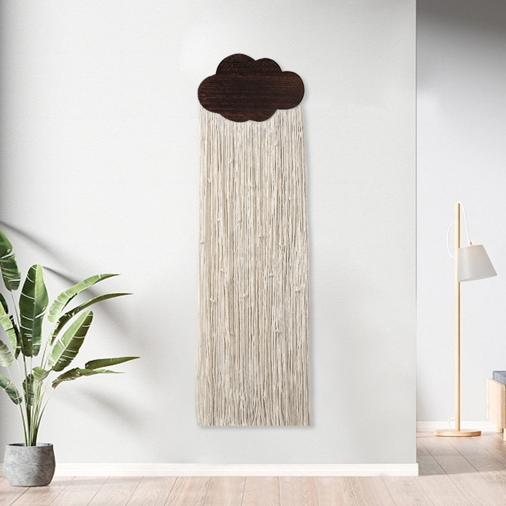 Macrame Wall Decor with Cloud Motif | High & Bury