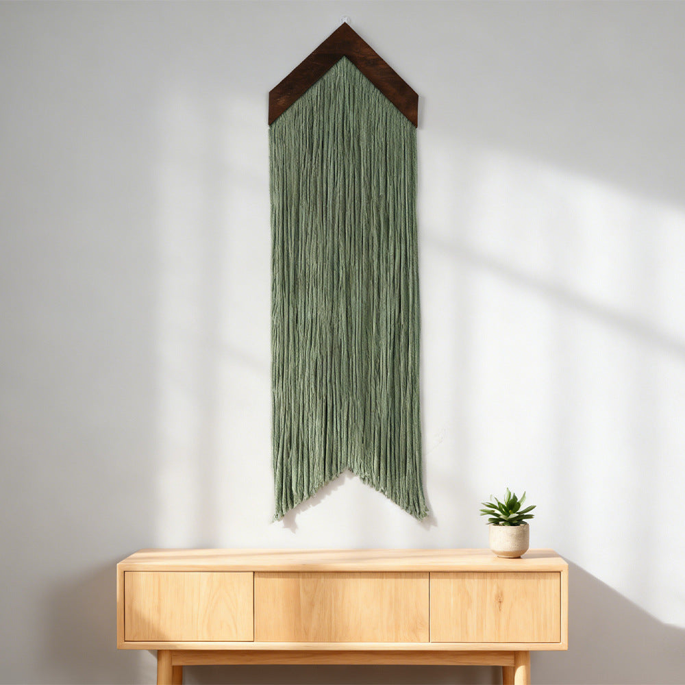 Macrame Wall Decor with Cloud Motif | High & Bury