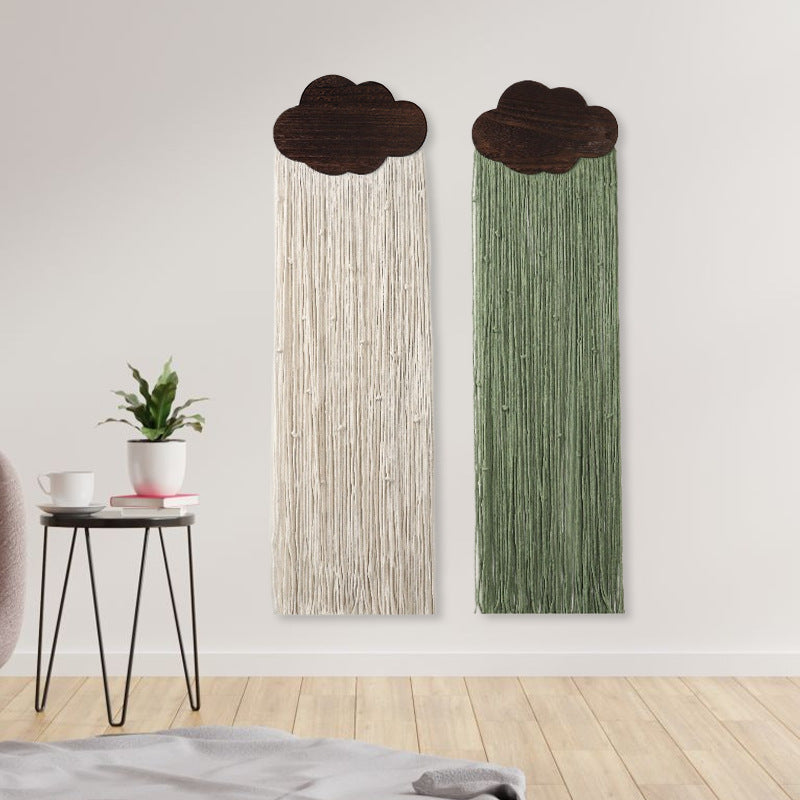 Macrame Wall Decor with Cloud Motif | High & Bury