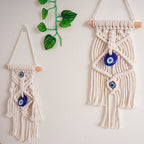 Macrame Wall Decor with Protective Evil Eye | High & Bury