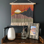 Macrame Wall Decor with Stylish Geometric Pattern | High & Bury