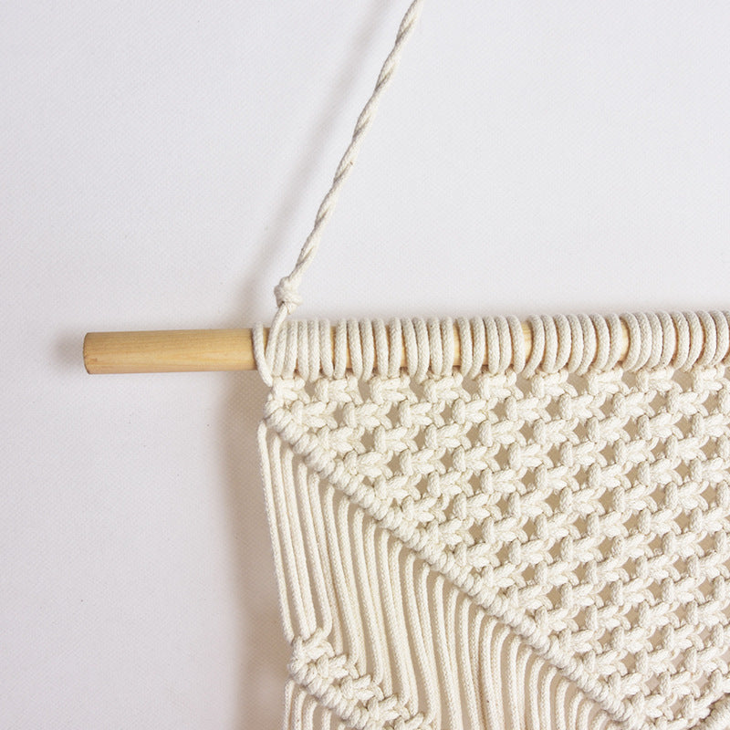 Macrame Wall Decoration 12 × 32 Inch | High & Bury