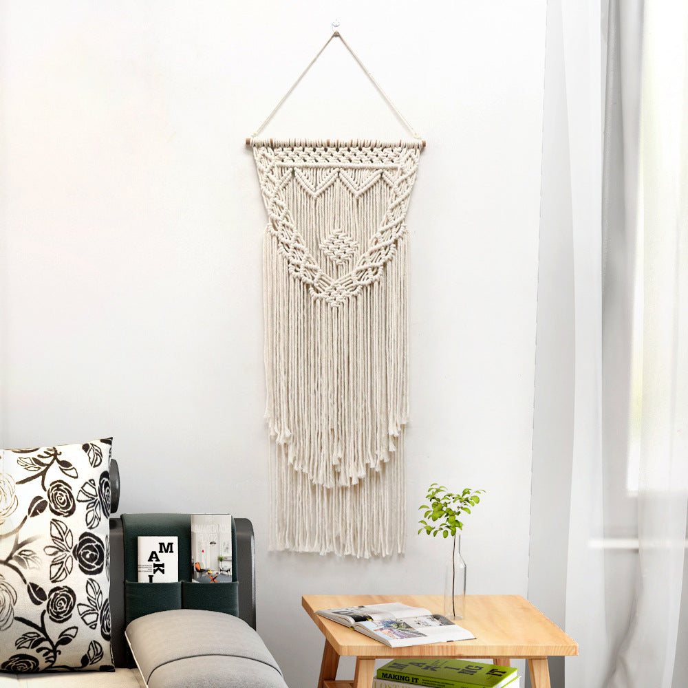 Macrame Wall Decoration with Creative Fringes | High & Bury