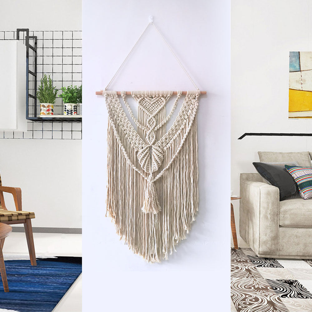 Macrame Wall Decoration with Creative Fringes | High & Bury