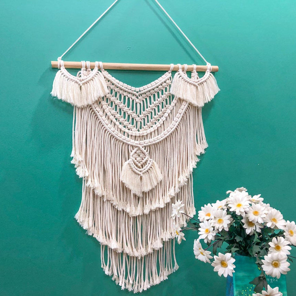 Macrame Wall Decoration with Creative Fringes | High & Bury
