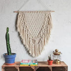 Macrame Wall Decoration with Creative Fringes | High & Bury