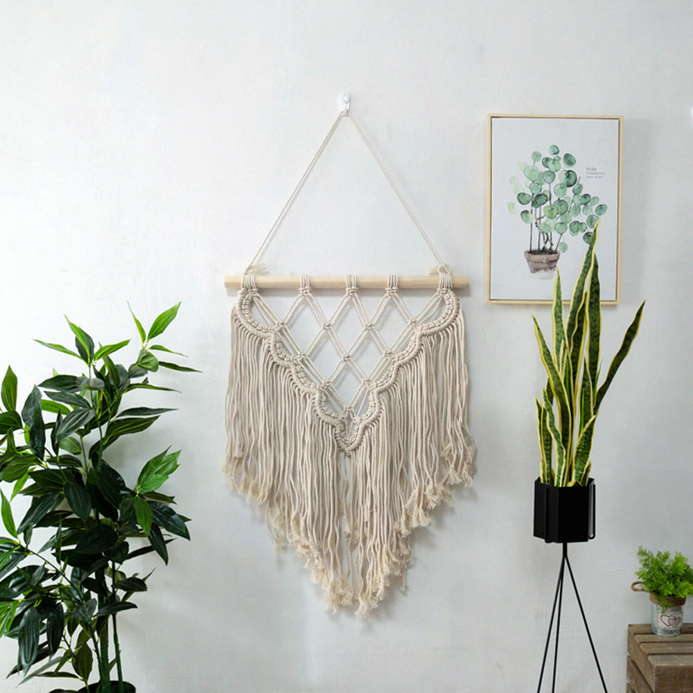 Macrame Wall Decoration with Creative Fringes | High & Bury