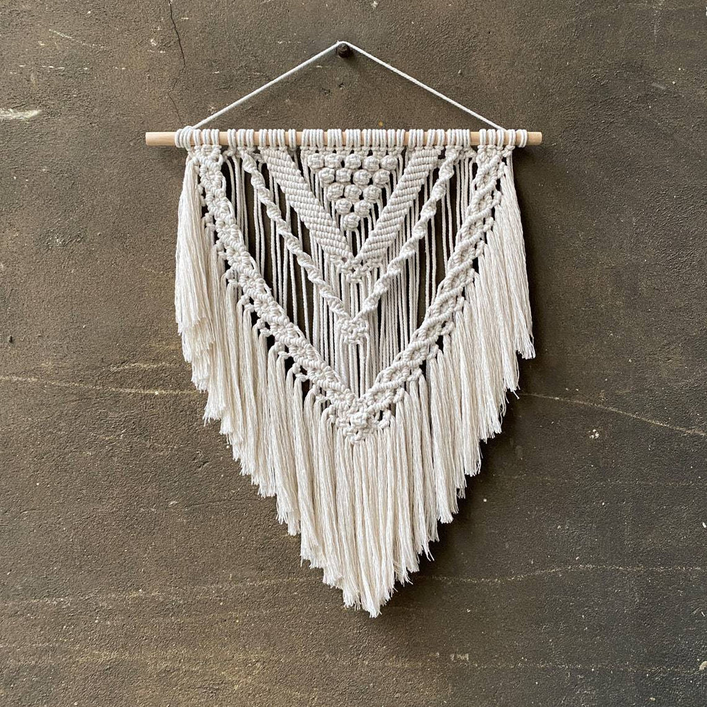 Macrame Wall Decoration with Creative Fringes | High & Bury