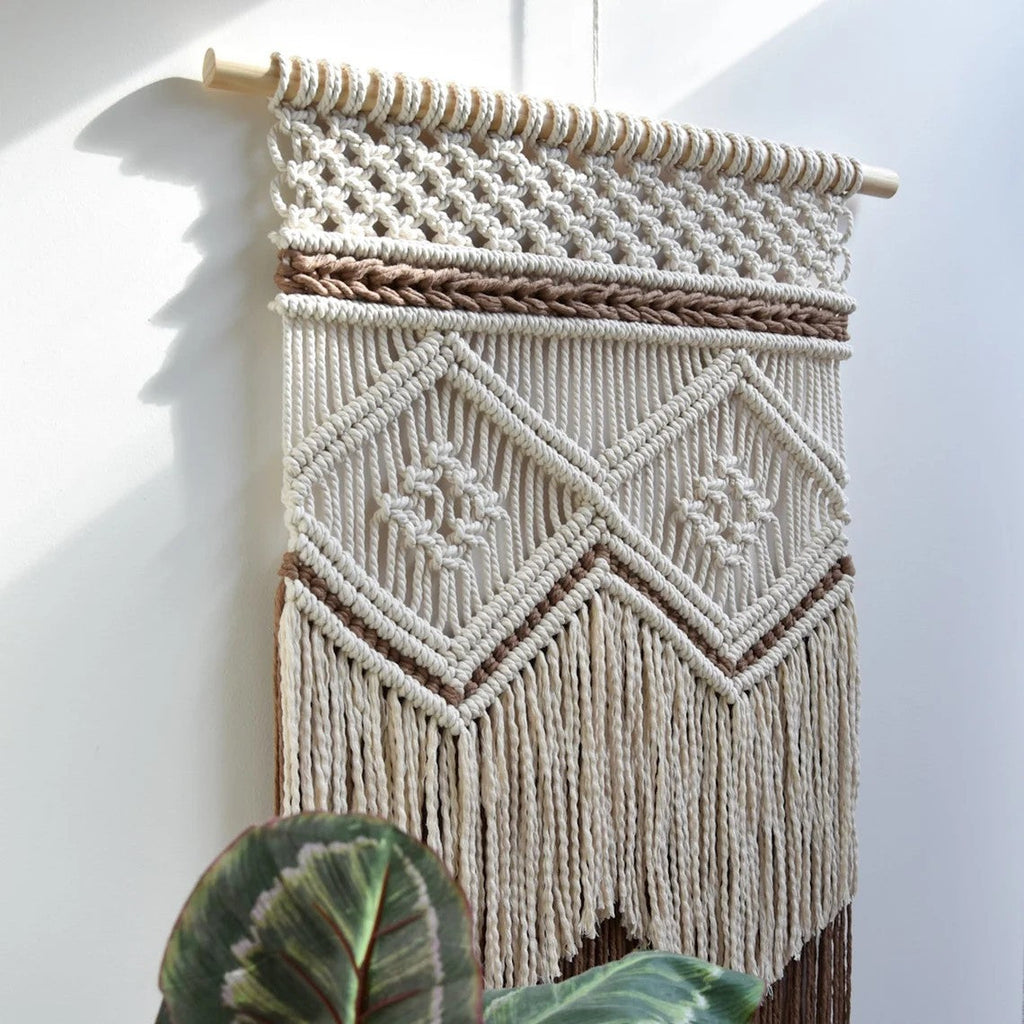 Macrame Wall Decoration with Creative Fringes | High & Bury