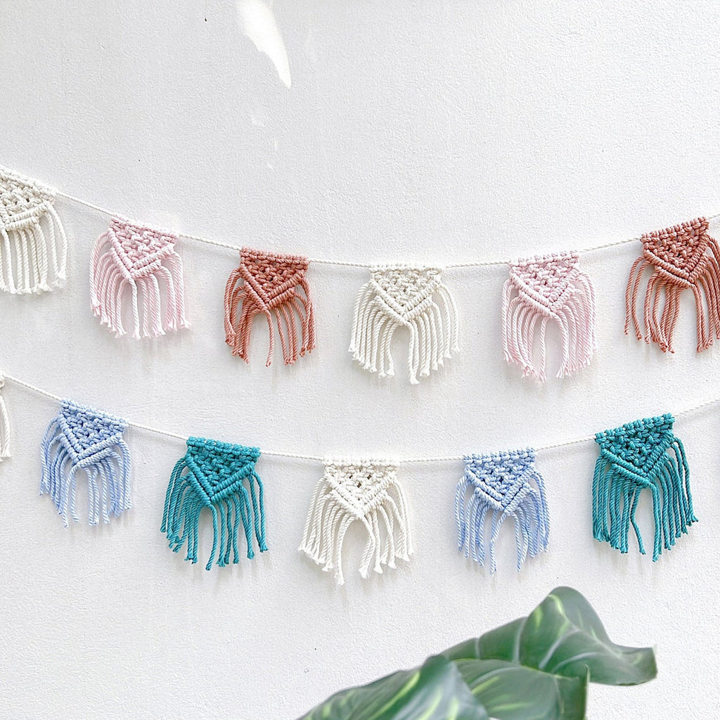 Macrame Wall Decoration with Intricate Fringe | High & Bury