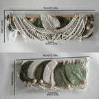 Macrame Wall Decoration with Leaf Design | High & Bury