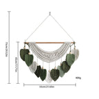 Macrame Wall Decoration with Leaf Design | High & Bury