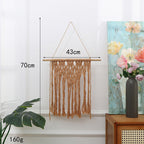 Macrame Wall Hanging Art 28 × 17 Inch | High & Bury