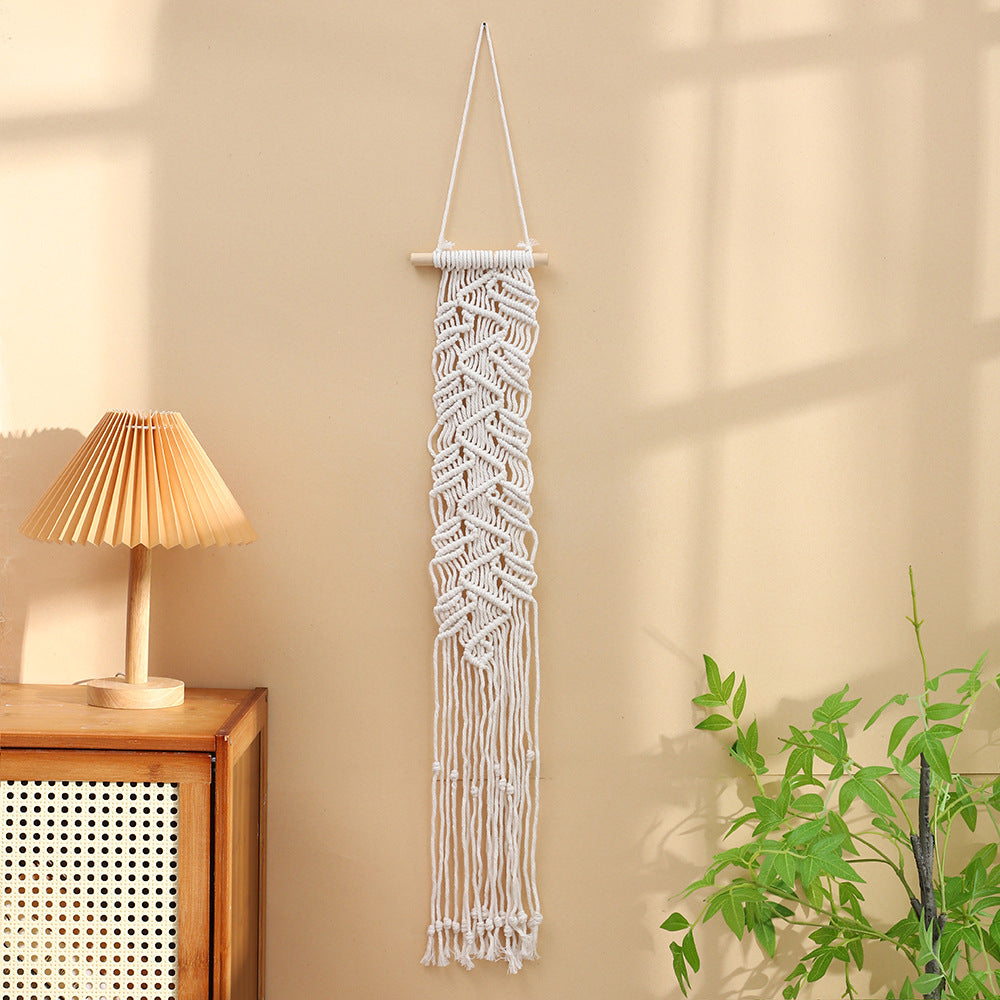 Macrame Wall Hanging Art Green Red | High & Bury