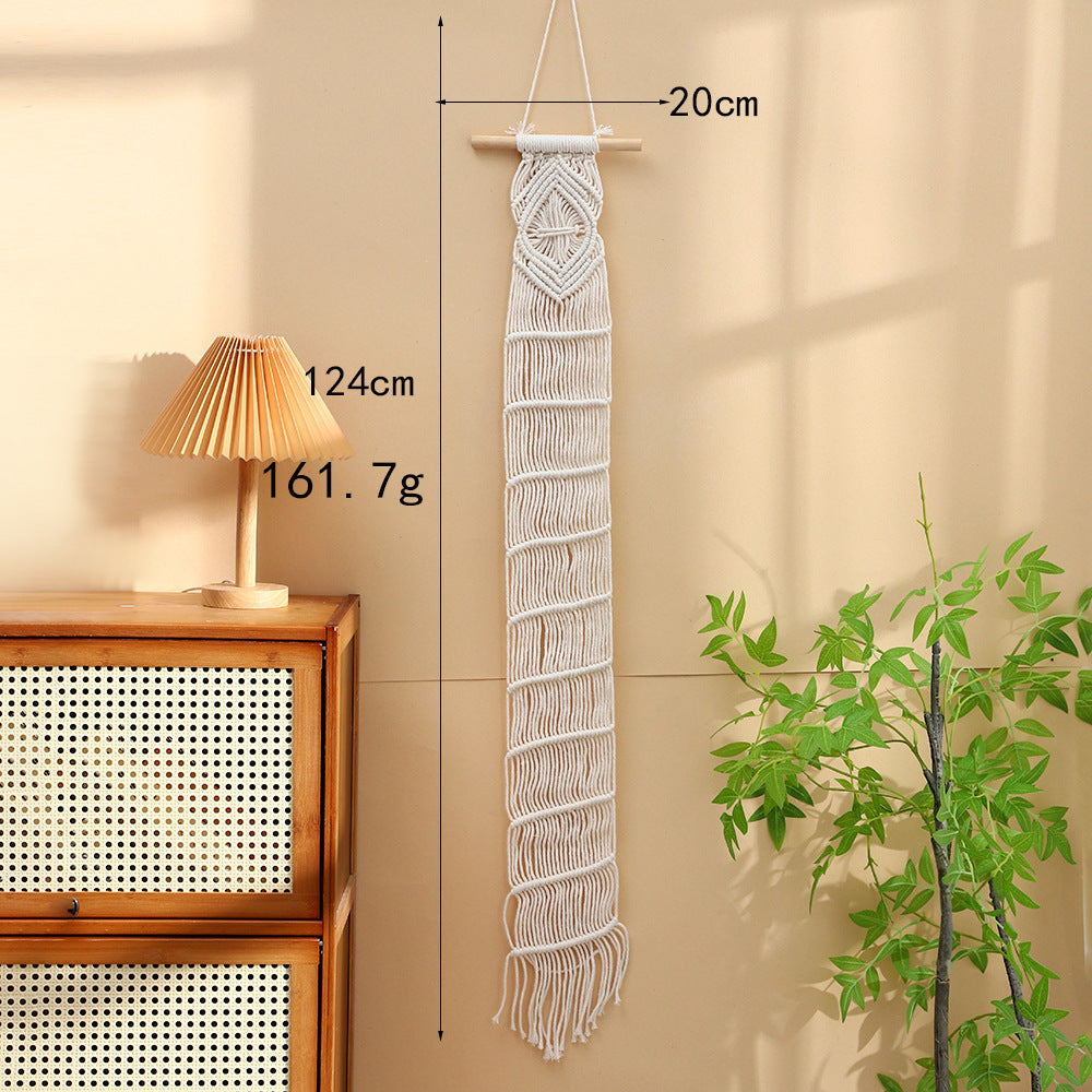 Macrame Wall Hanging Art Green Red | High & Bury