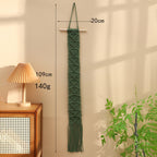 Macrame Wall Hanging Art Green Red | High & Bury