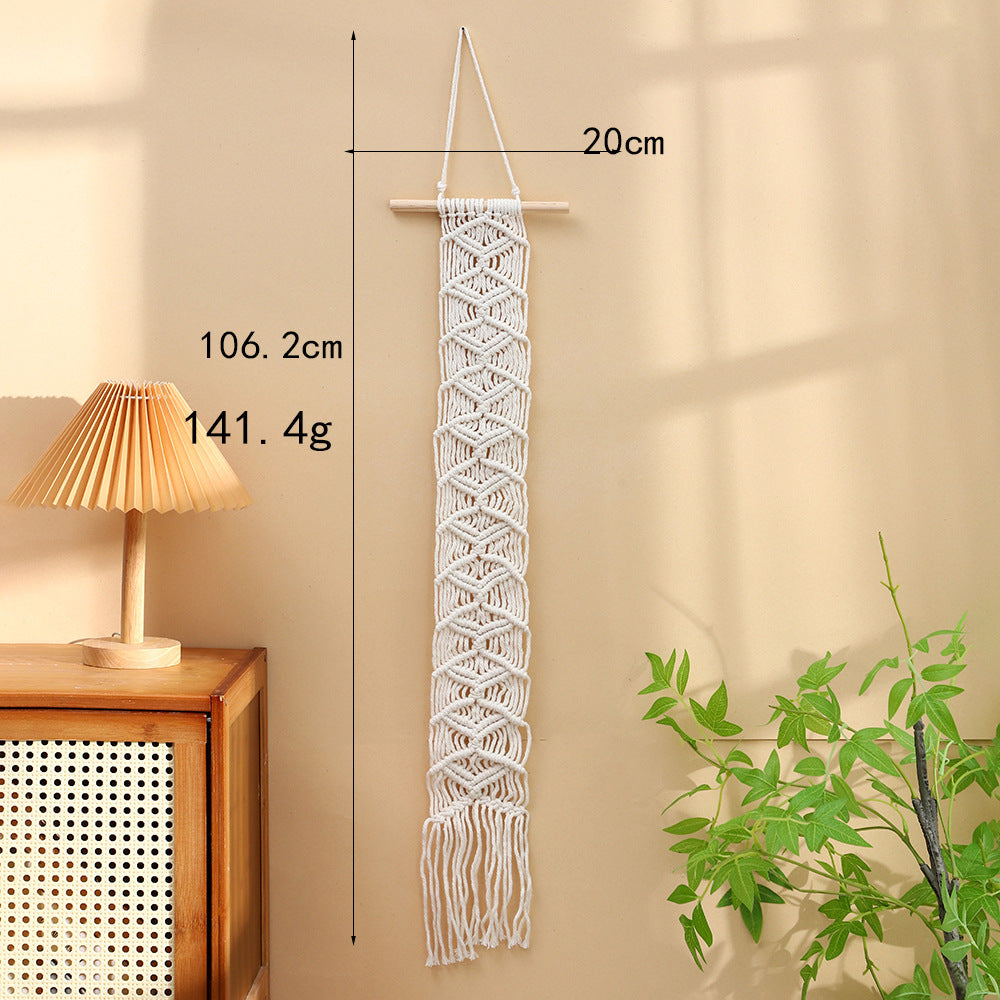 Macrame Wall Hanging Art Green Red | High & Bury