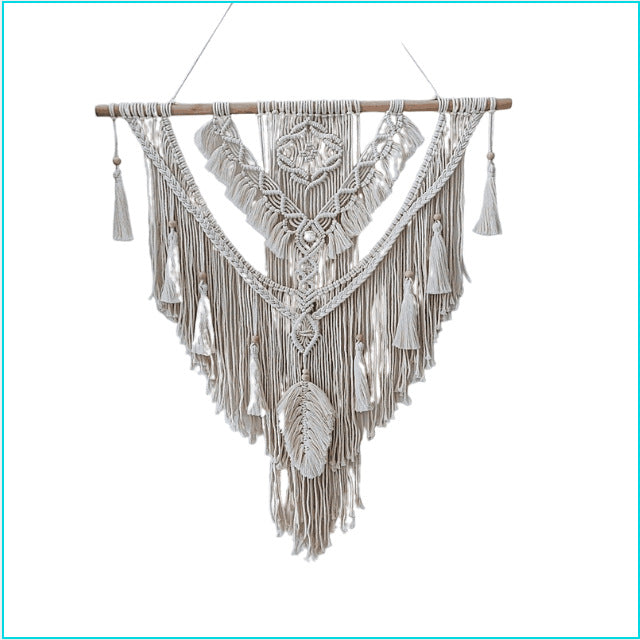 Macrame Wall Hanging Coffee Purple | High & Bury