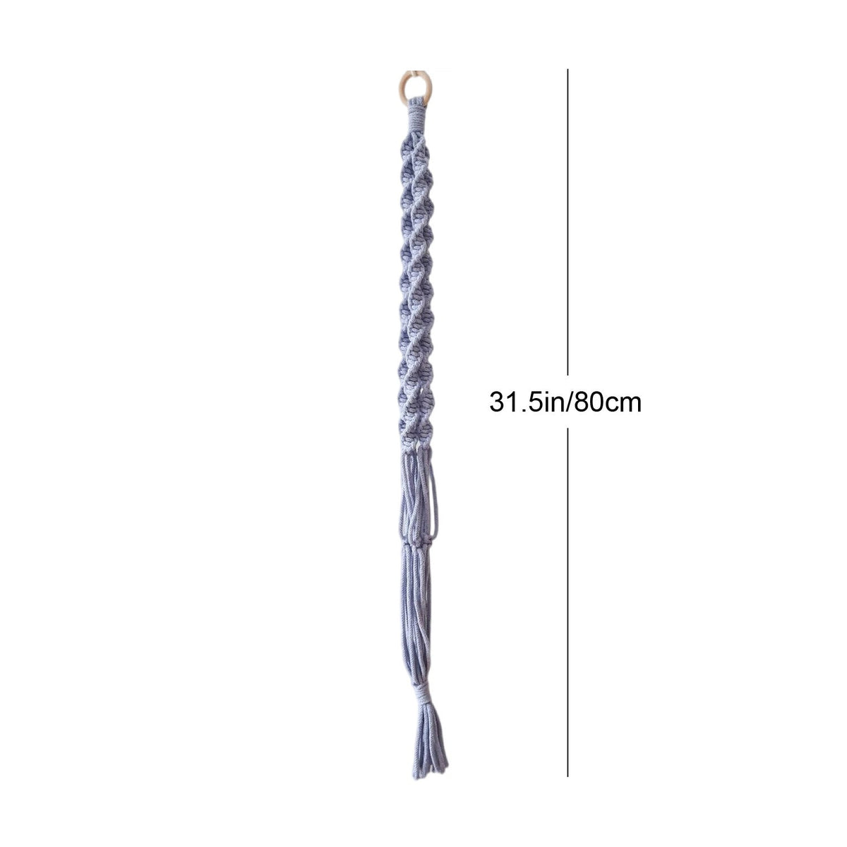 Macrame Wall Hanging Decor with Braided Design | High & Bury
