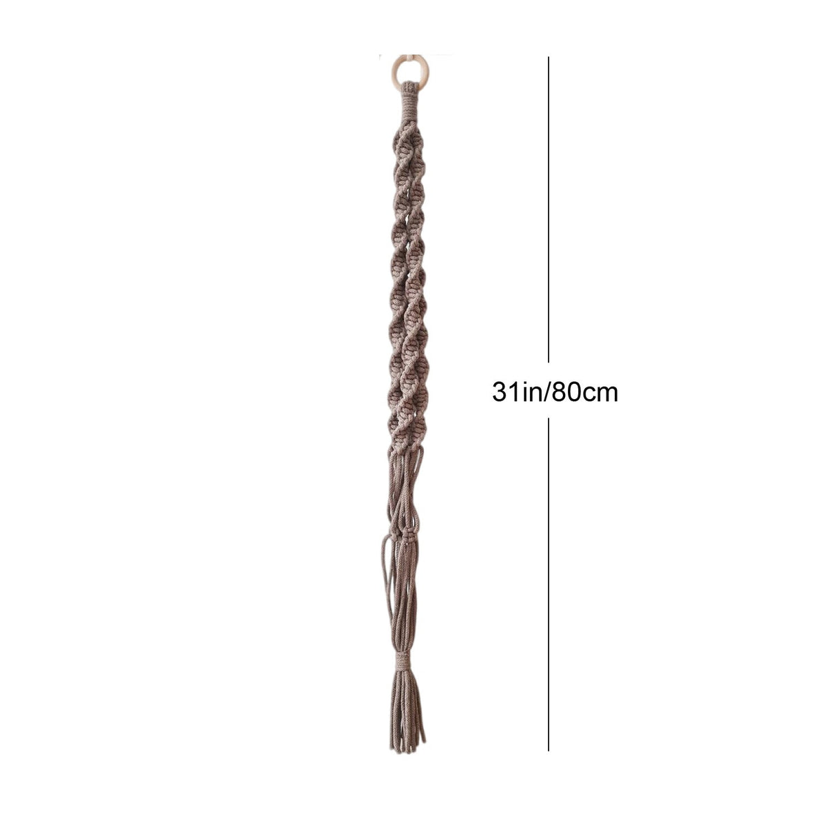 Macrame Wall Hanging Decor with Braided Design | High & Bury