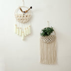 Macrame Wall Hanging Decor with Fringe Details | High & Bury