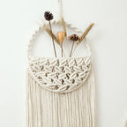 Macrame Wall Hanging Decor with Fringe Details | High & Bury