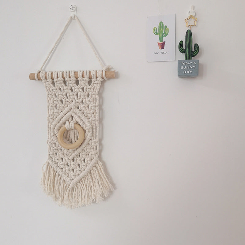 Macrame Wall Hanging Decorative Piece | High & Bury
