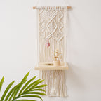 Macrame Wall Hanging Planter Shelf | High & Bury