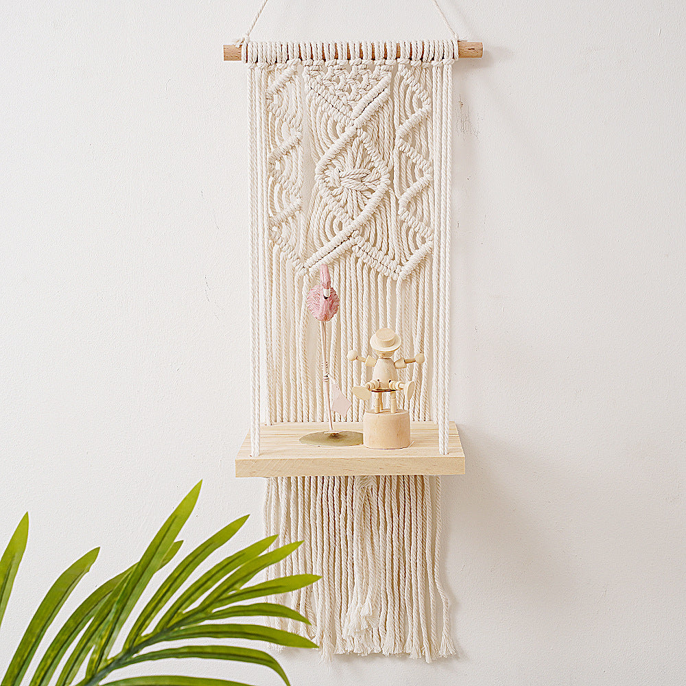 Macrame Wall Hanging Planter Shelf | High & Bury