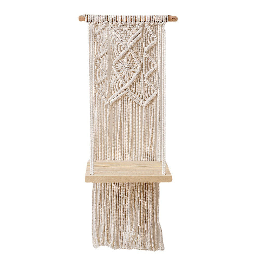 Macrame Wall Hanging Planter Shelf | High & Bury