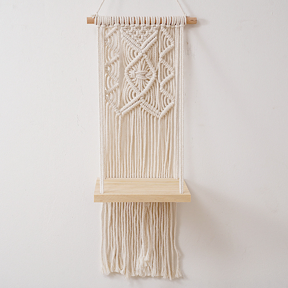 Macrame Wall Hanging Planter Shelf | High & Bury