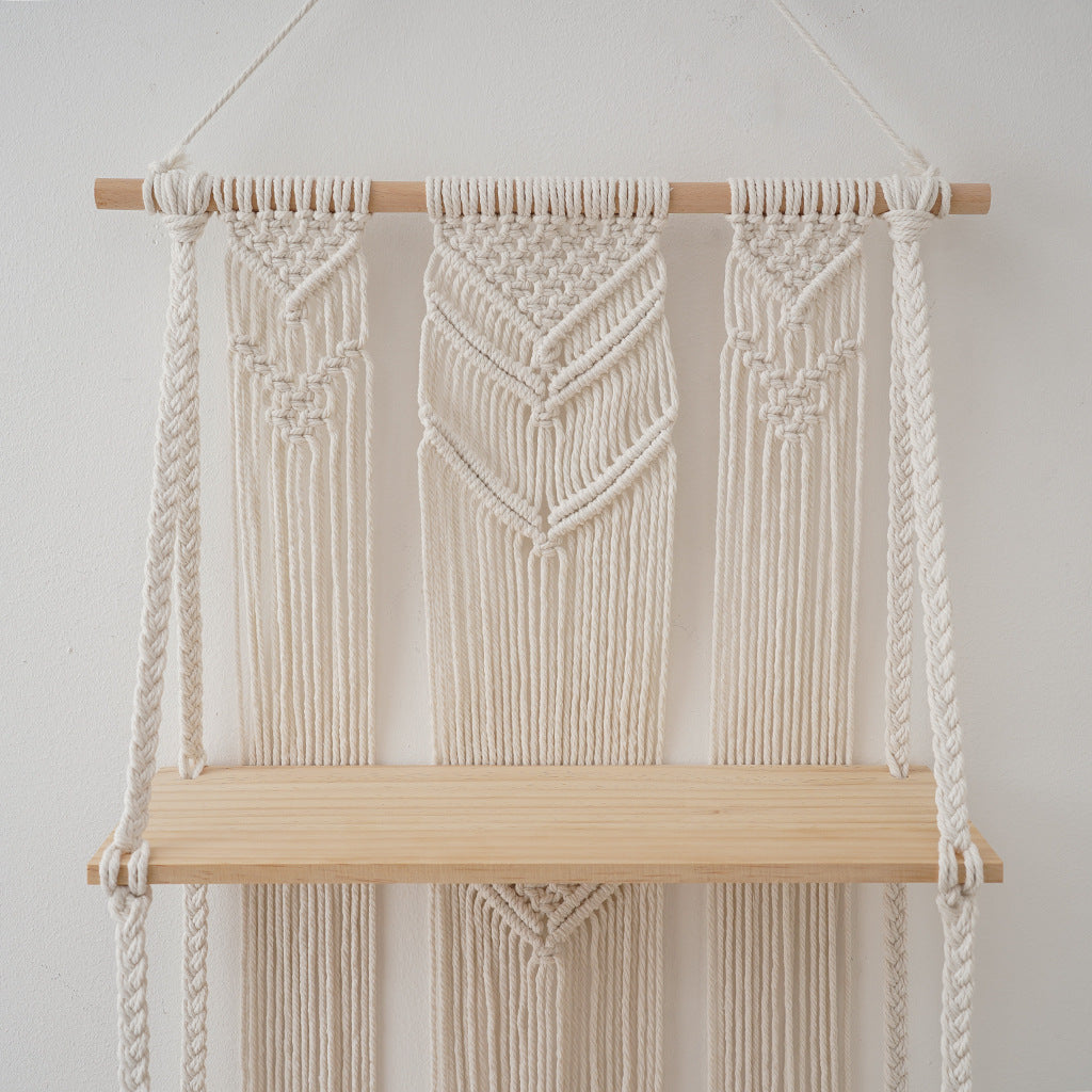 Macrame Wall Hanging Shelf | High & Bury