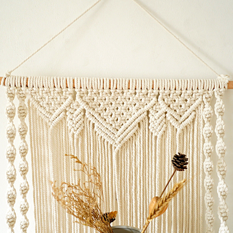 Macrame Wall Hanging Shelf Organizer | High & Bury
