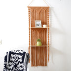Macrame Wall Hanging Shelf Organizer | High & Bury
