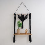 Macrame Wall Hanging Shelf with Bohemian Design | High & Bury