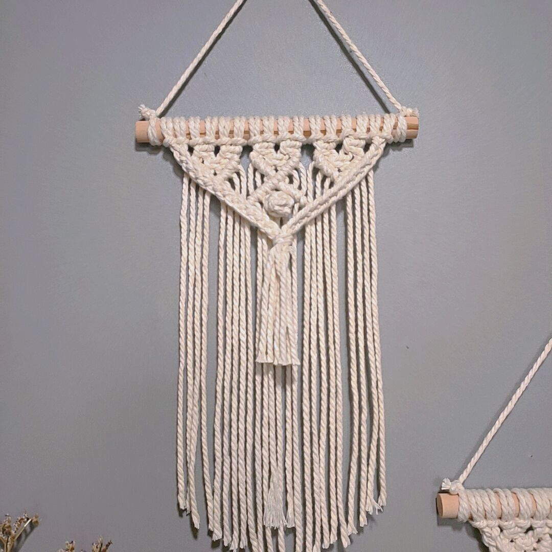 Macrame Wall Hanging Small 8 12 Inch | High & Bury