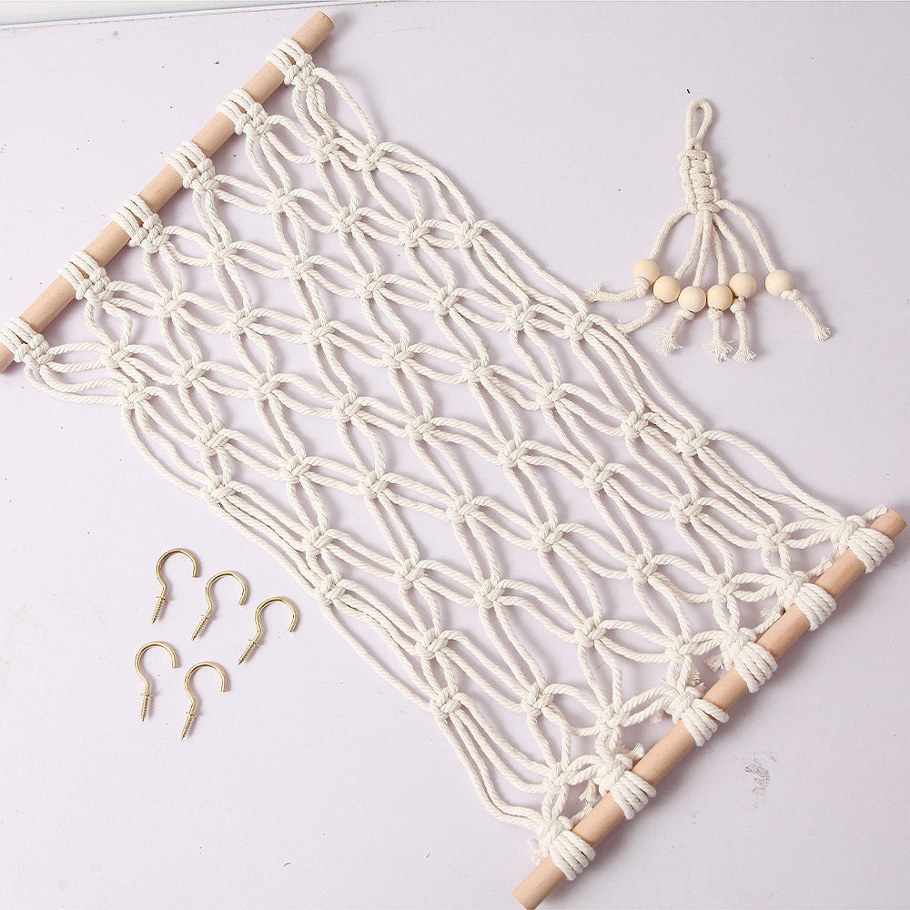 Macrame Wall Hanging Storage Organizer | High & Bury