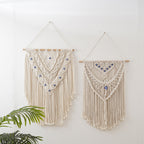 Macrame Wall Hanging Tapestry A50 75Cm Off-White B50 70Cm | High & Bury