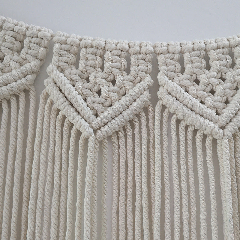 Macrame Wall Hanging Tapestry Off White | High & Bury