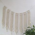 Macrame Wall Hanging Tapestry Off White | High & Bury