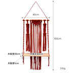 Macrame Wall Hanging Tapestry Shelf | High & Bury