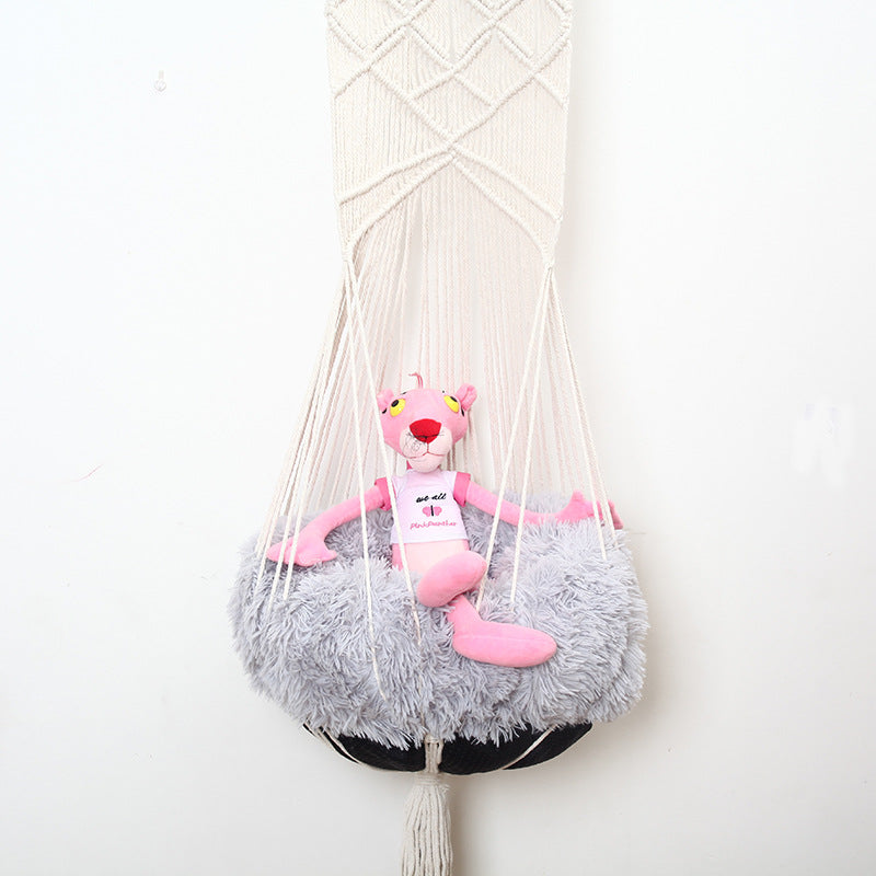 Macrame Wall Hanging Tapestry with Geometric Pattern | High & Bury
